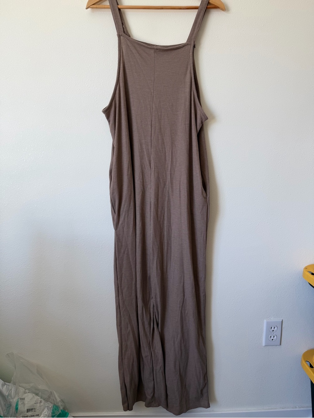 Waffle Knit Jumpsuit Size Large